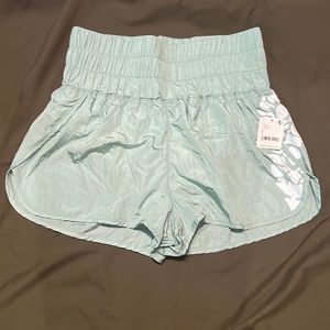 Free People Mint Green Athletic Shorts